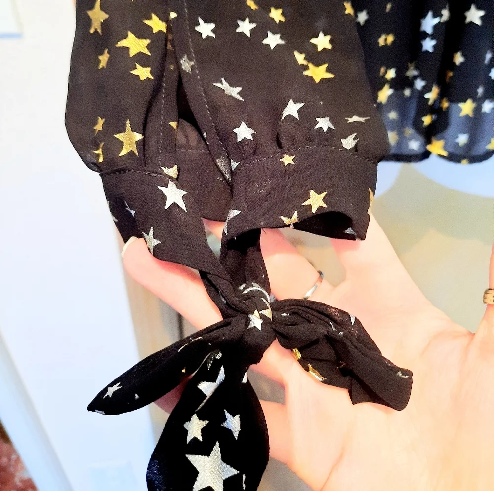 Lulu's Star Cold Shoulder Wrap Top - Picture 6 of 8